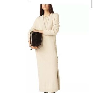 ba&sh New Beige Knit Sweater Dress NWT